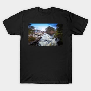 The Village of Killin and the Falls of Dochart T-Shirt